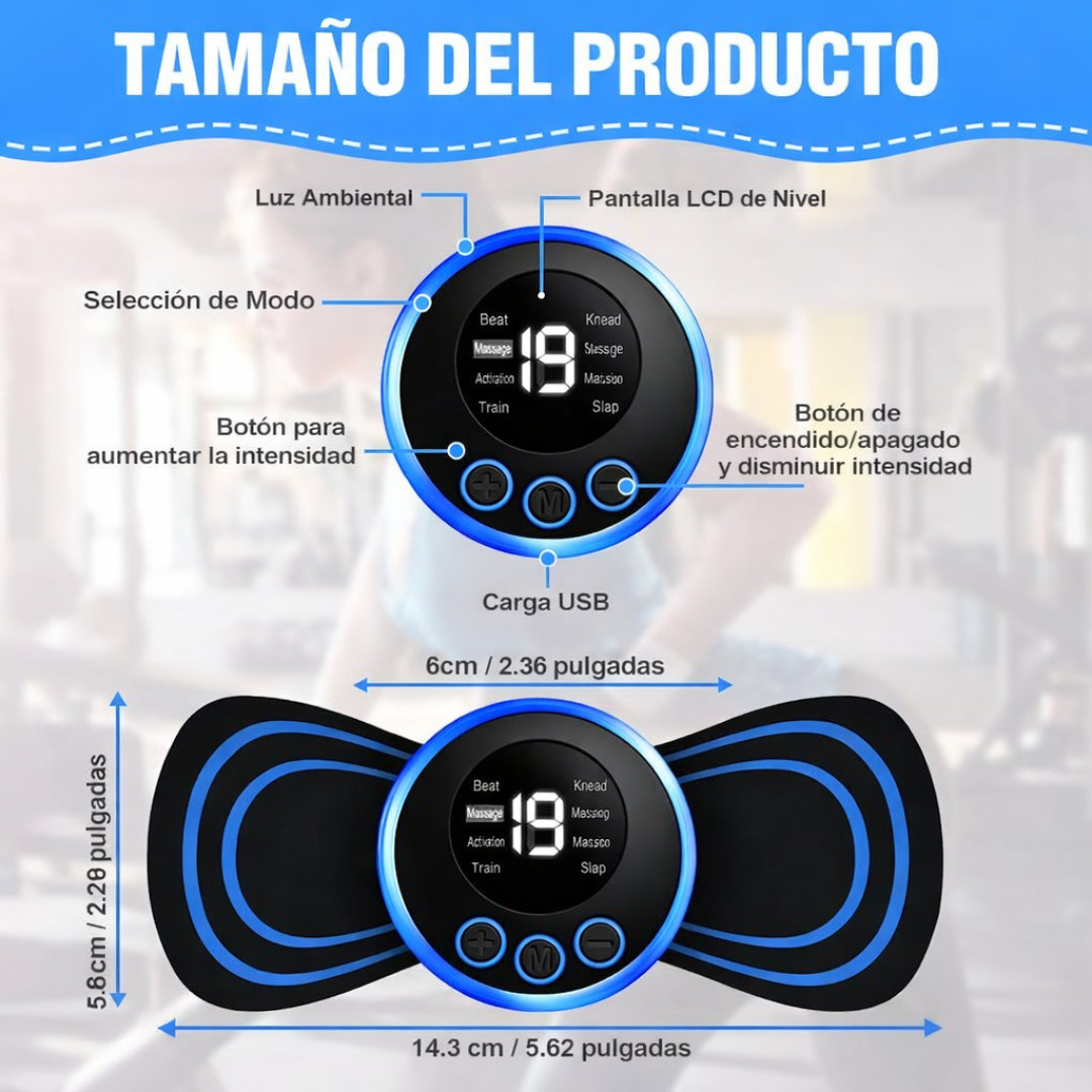 Mini masajeador eléctrico EMS