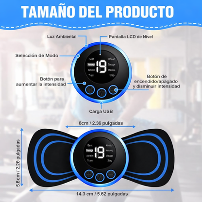 Mini masajeador eléctrico EMS